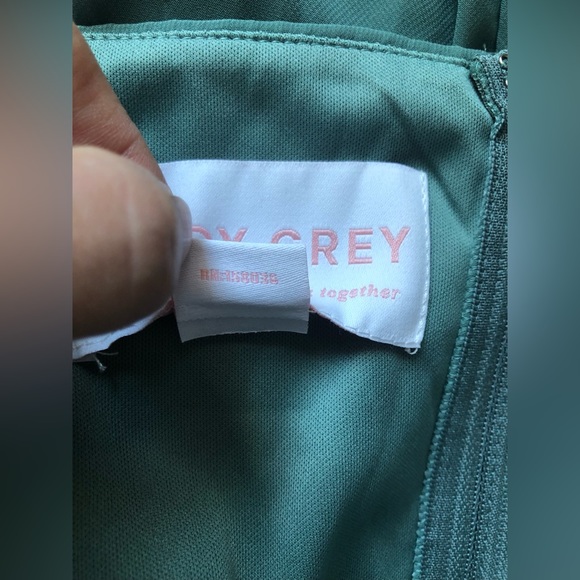 NEW Birdy Grey Kaia Chiffon Sea Glass Lined Long Dress Size Extra Large Pockets - Picture 16 of 16